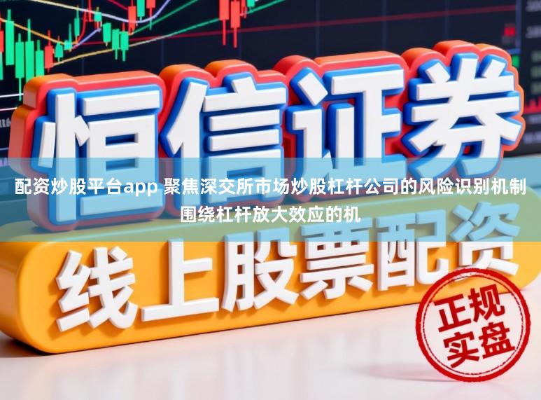 配资炒股平台app 聚焦深交所市场炒股杠杆公司的风险识别机制围绕杠杆放大效应的机